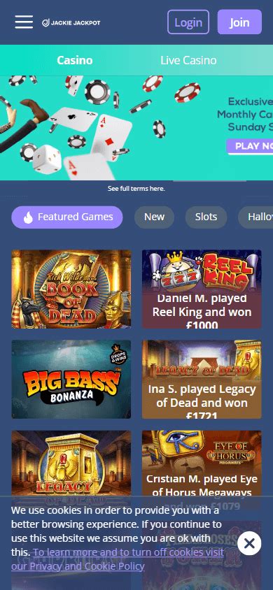 Jackie Jackpot Casino Review .